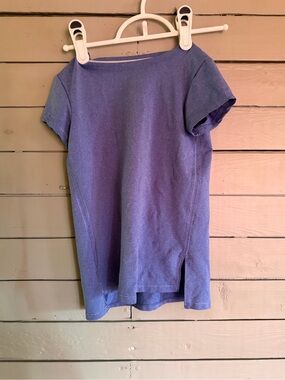 all in motion Purple Short-Sleeve Tunic Tee
